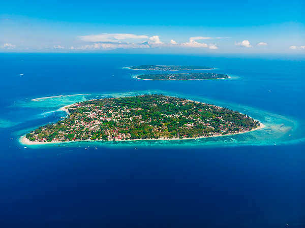 Entdecken Sie die Insel Gili Trawangan zwischen Bali und Lombok in Indonesien