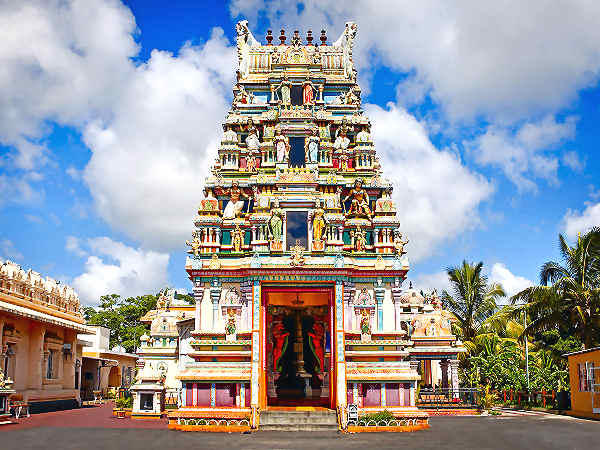 Ein eindrucksvoller Hindu-Tempel auf Mauritius
