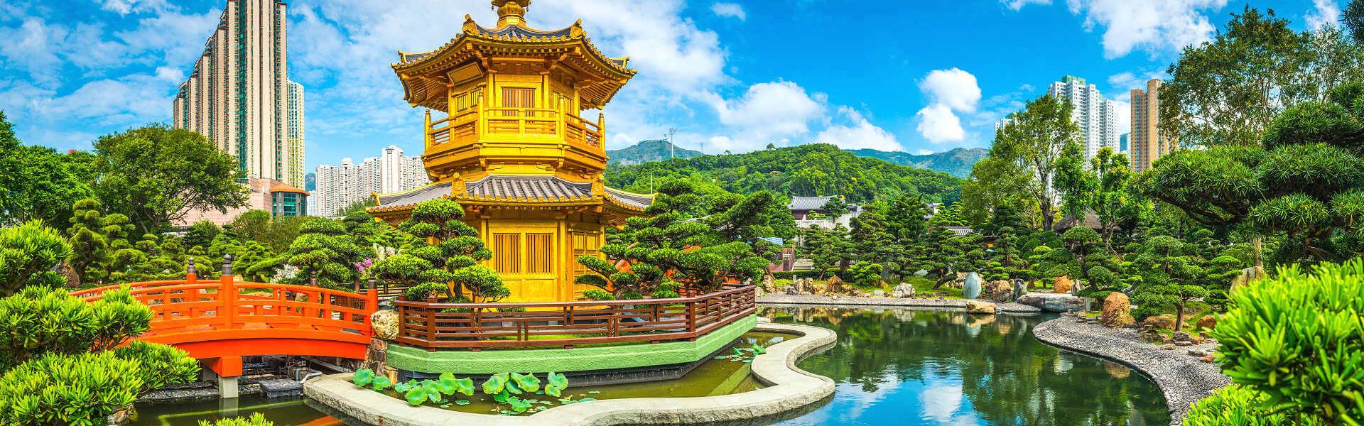 Der Nan Lian Garden von Hongkong wurde im Stil der Tang-Dynastie nachgebaut