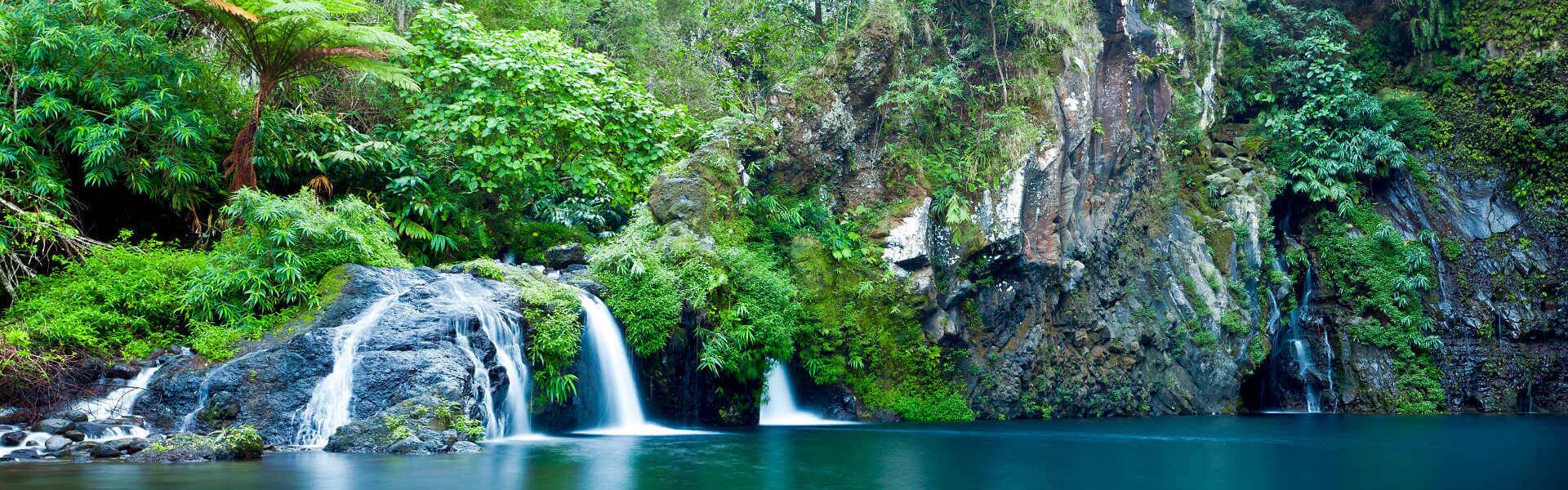 Der Wasserfall des Flusses Langevin befindet sich in der Gemeinde Saint-Joseph auf Reunion