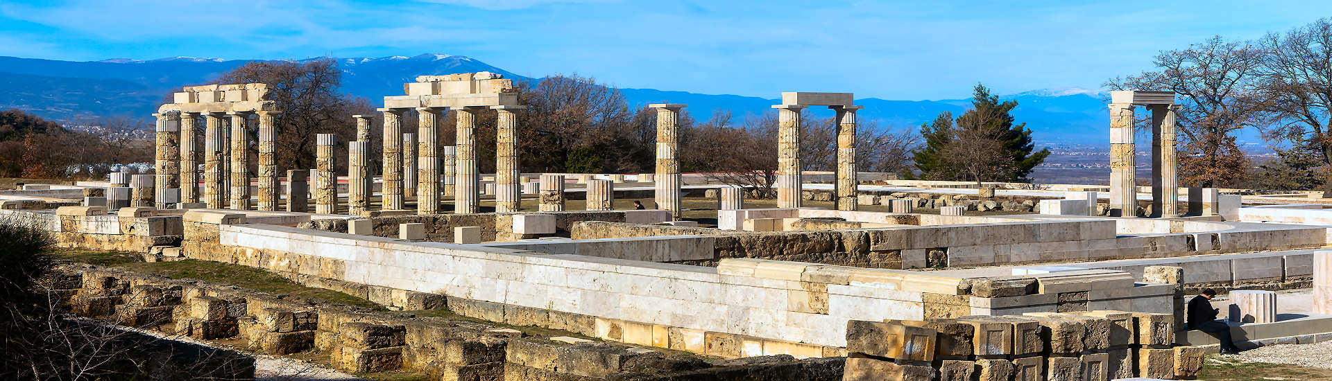 Antiker Palast von Aigai in Vergina, Griechenland – Archäologische Stätte