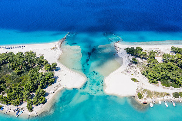 Kassandra Beach in Chalkidiki, ideal für einen Familienurlaub