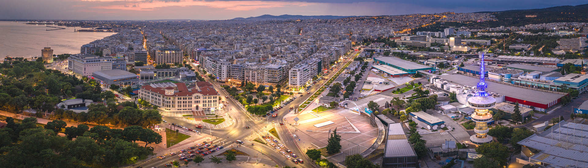 Panoramablick auf Thessaloniki in Griechenland – Eine lebendige Stadt am Thermaischen Golf