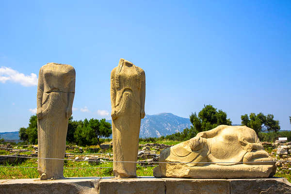 Ruinen des Heraion Tempels auf Samos