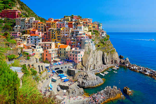 Malerisches Dorf Manarola in Cinque Terre, Ligurien, Italien