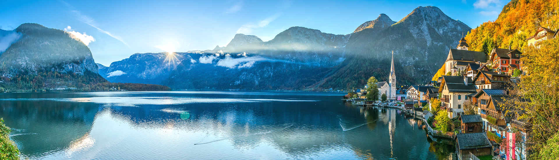 Alpenlandschaft in Österreich während eines Sommerurlaubs