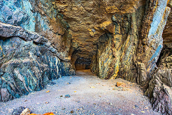 Blick auf die historische Piratenhöhle in Ajuy, Fuerteventura