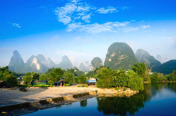 Die berühmten Karstberge von Guilin im Süden Chinas