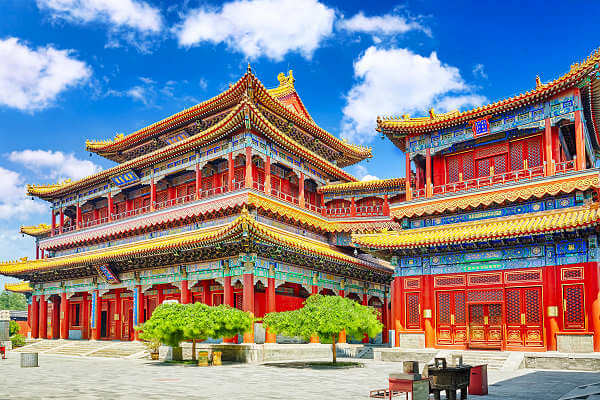 Der Yonghe Tempel ist ein Palast des Friedens und der Harmonie in Peking der Hauptstadt von China