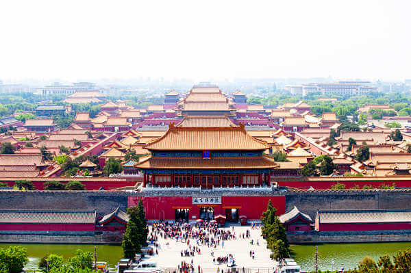 Das nördlichste Tor zur verbotenen Stadt in Peking