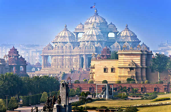 Der Akshardham-Tempel in Neu-Delhi ist der größte hinduistische Tempel der Welt