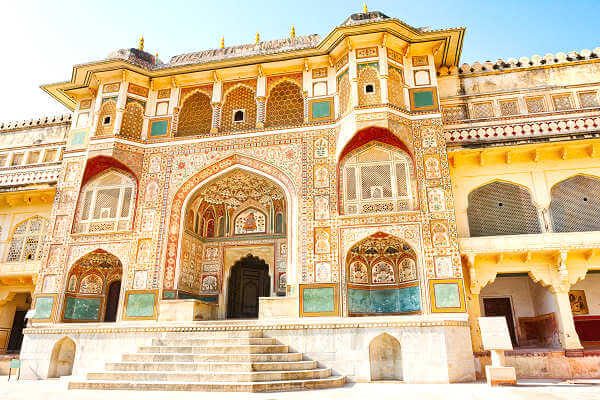 In Rajasthan nicht weit von Jaipur gelegen ist das Amber Fort