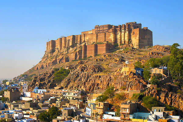 Bild der Mehrangarh-Festung in Indien - Ein beeindruckendes Beispiel für das kulturelle Erbe