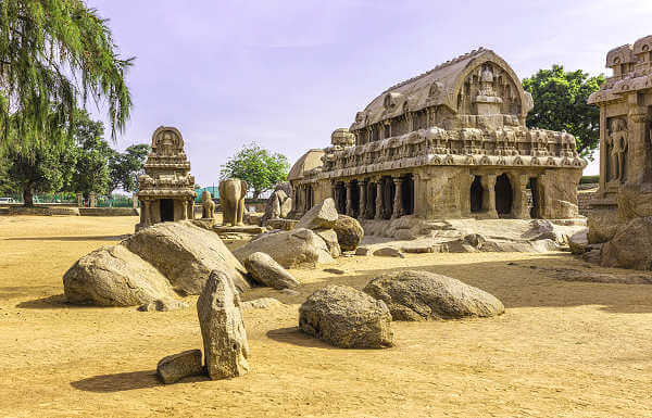 Bild von Mamallapuram, einer kulturellen Schatzkammer am Meer in Indien