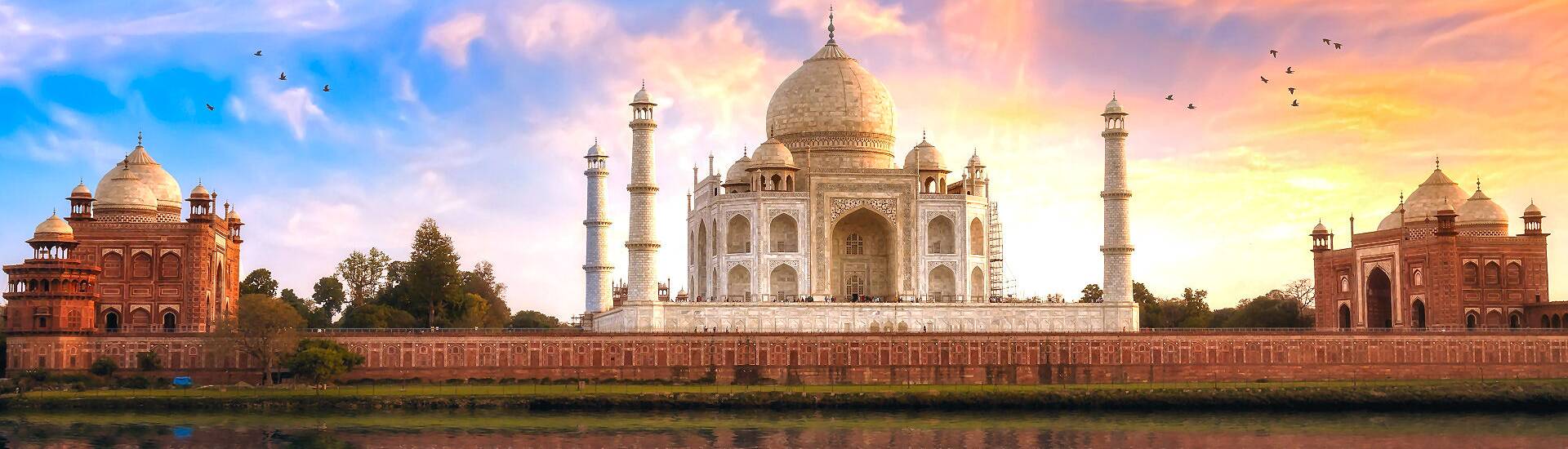 Bild des beeindruckenden Taj Mahal in Indien - Entdecken Sie unvergessliche Indien Reisen