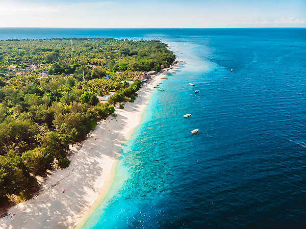 Gili Air ist die zweitgrößte Insel der Gili-Inseln und eine paradiesische Trauminsel von Indonesien