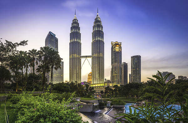 Die Aussichtsplattform der Petronas Twin Towers befindet sich in der 86 Etage