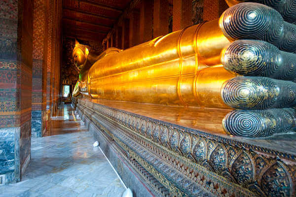 Wat Pho Tempel des liegenden Buddha in der Hauptstadt von Thailand