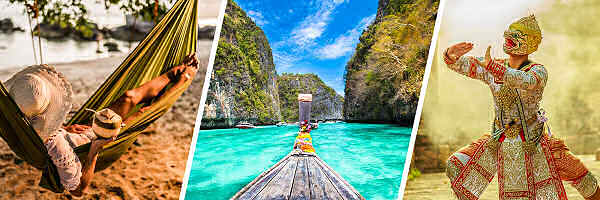Bild von beliebten Reisezielen in Thailand