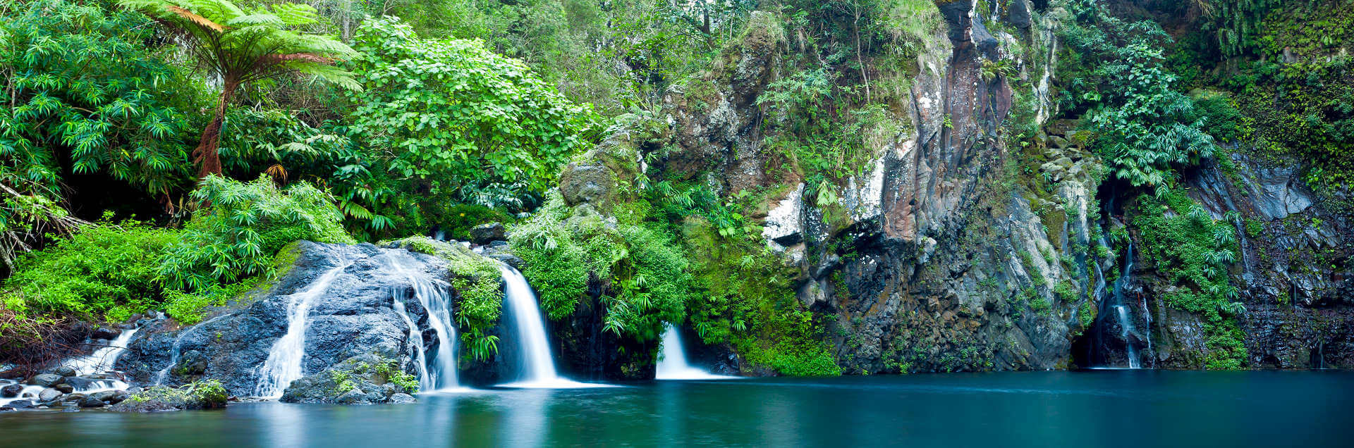 Der Wasserfall des Flusses Langevin befindet sich in der Gemeinde Saint-Joseph auf Reunion