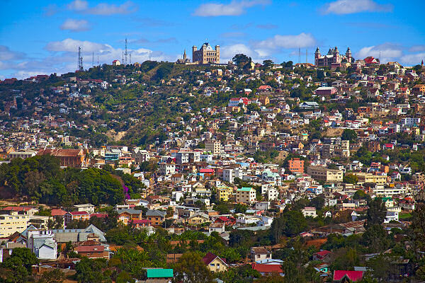 Antananarivo die Hauptstadt von Madagaskar und liegt im Hochland der Insel