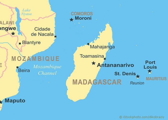 Landkarte Madagaskar