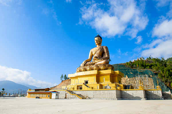 Buddha Dordenma Statue in Bhutan, eine majestätische Sehenswürdigkeit